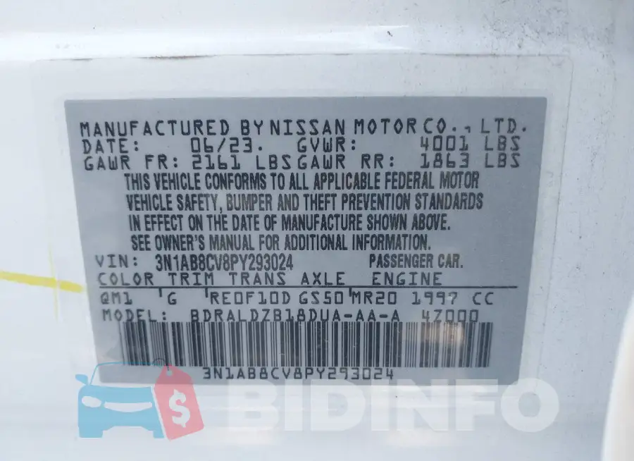 3N1AB8CV8PY293024 Photo# 9