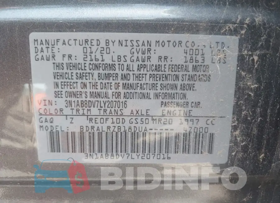 3N1AB8DV7LY207016 Photo# 19