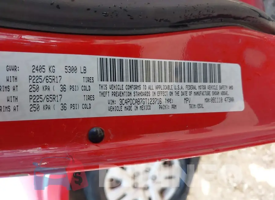 3C4PDCAB7GT123716 Photo# 9