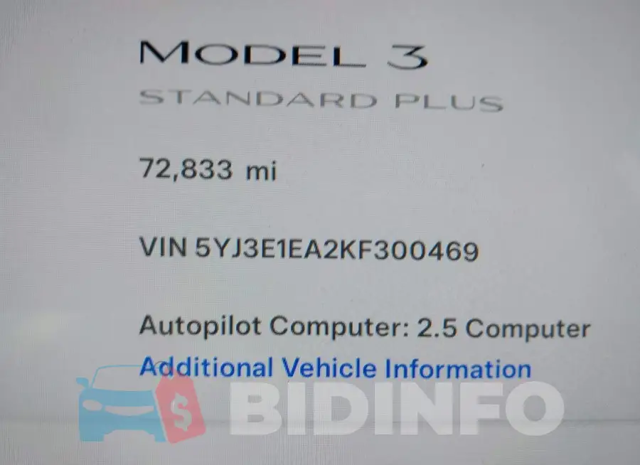 5YJ3E1EA2KF300469 Photo# 7
