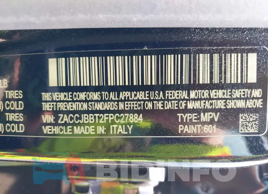ZACCJBBT2FPC27884 Photo# 9