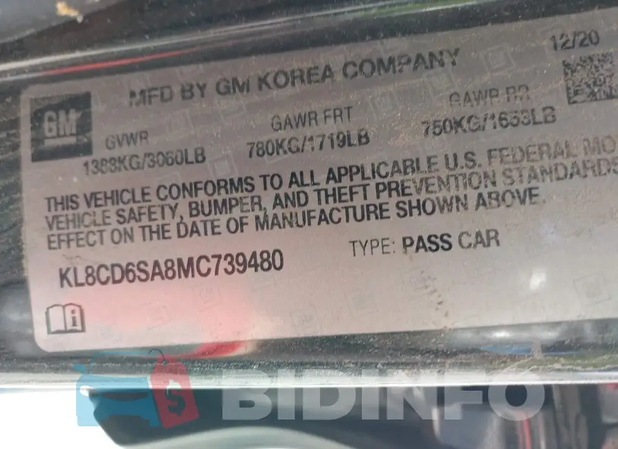 KL8CD6SA8MC739480 Photo# 9