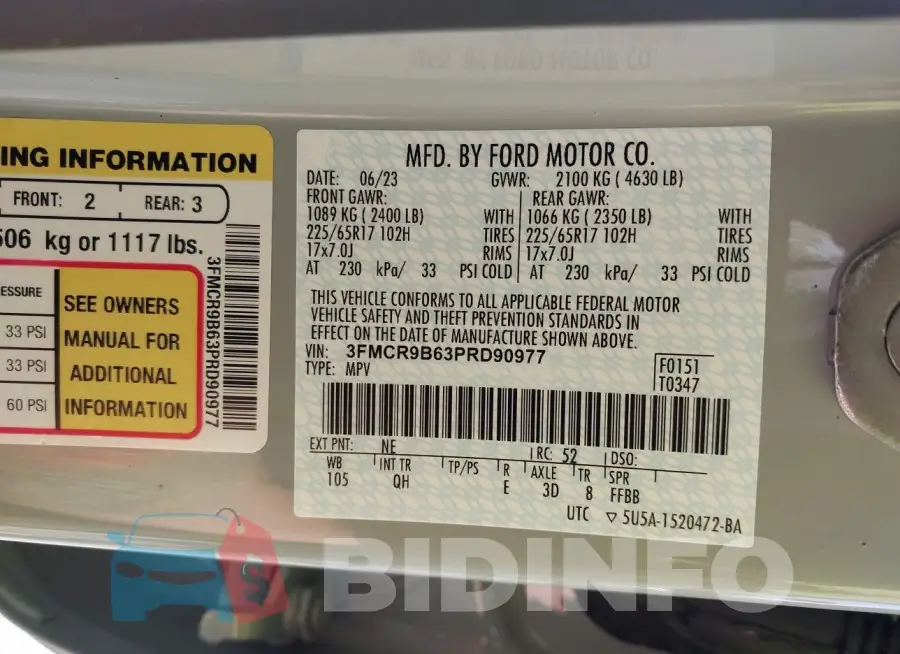 3FMCR9B63PRD90977 Photo# 9