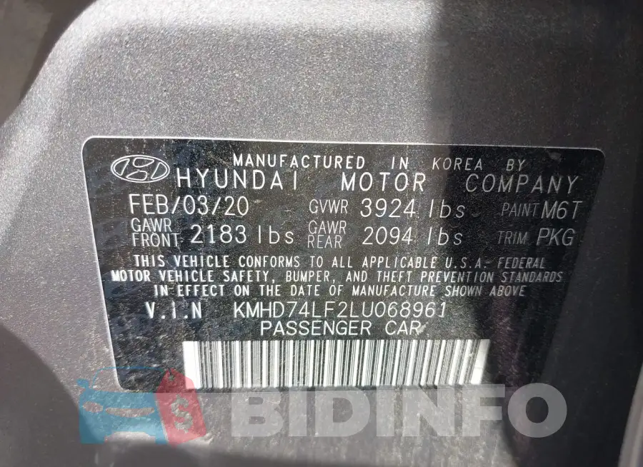 KMHD74LF2LU068961 Photo# 9