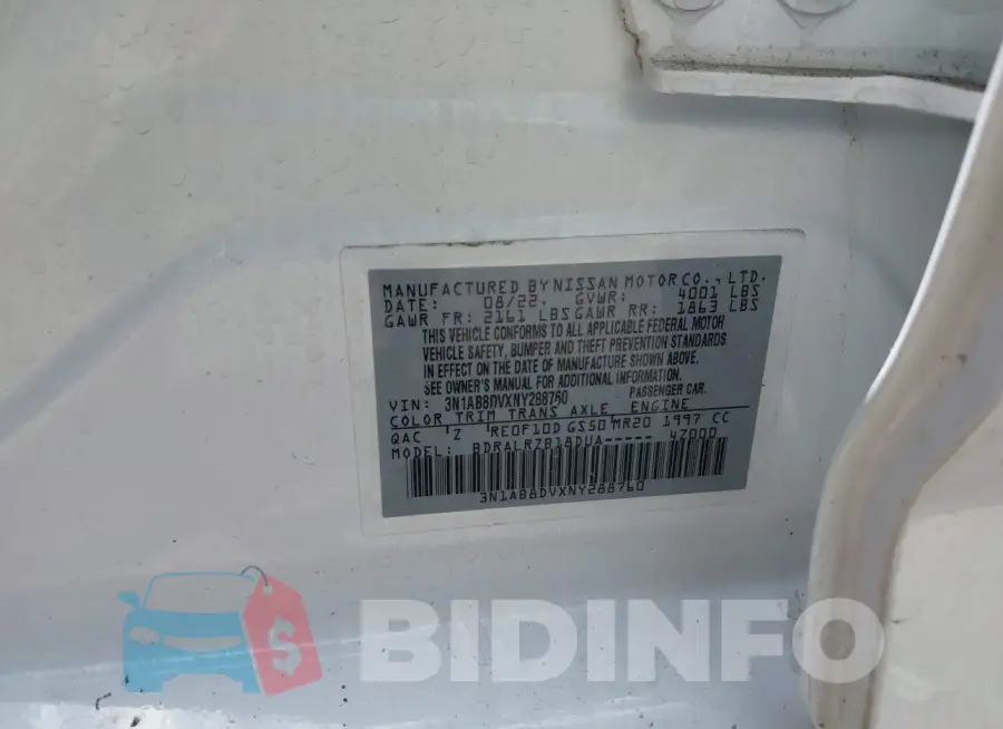 3N1AB8DVXNY288760 Photo# 9