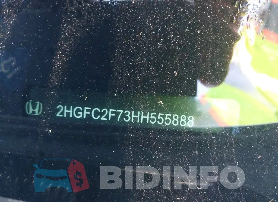 2HGFC2F73HH555888 Photo# 9