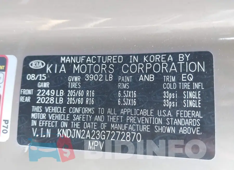 KNDJN2A23G7272870 Photo# 9