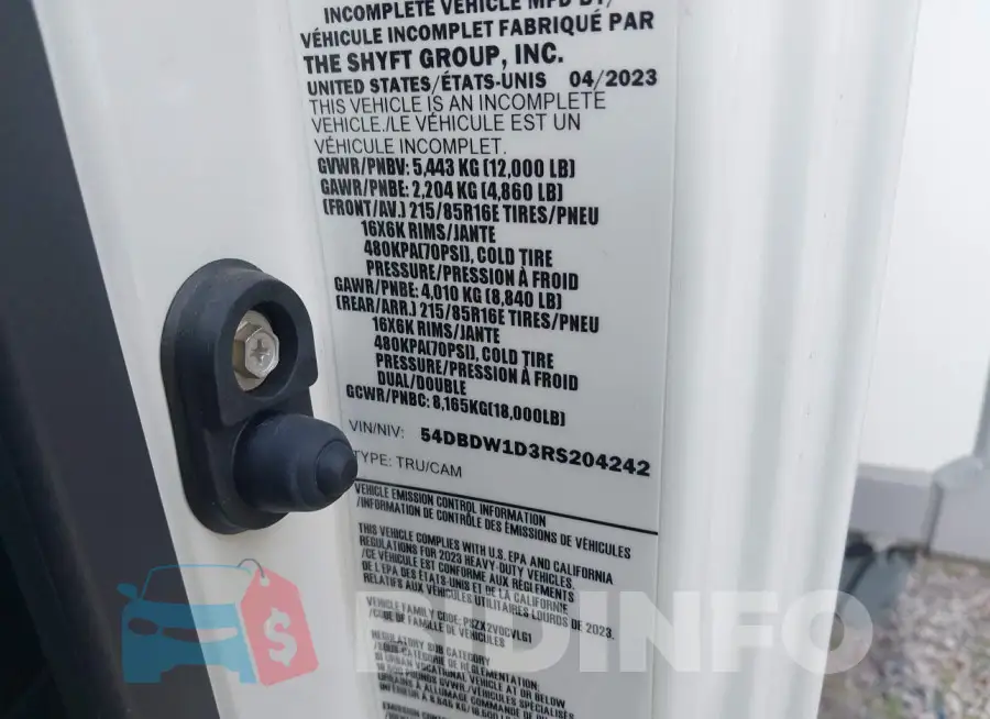 54DBDW1D3RS204242 Photo# 8