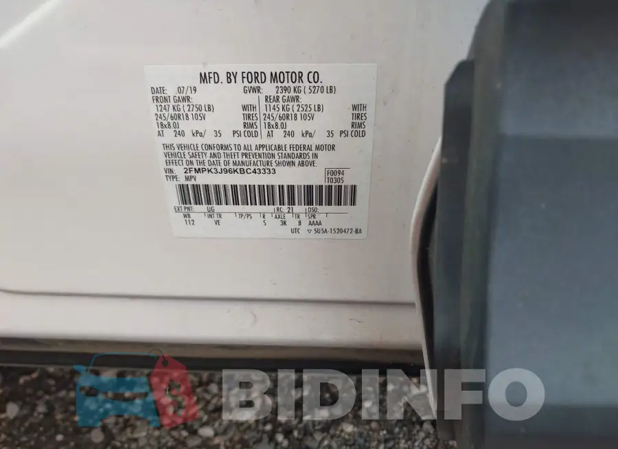 2FMPK3J96KBC43333 Photo# 9