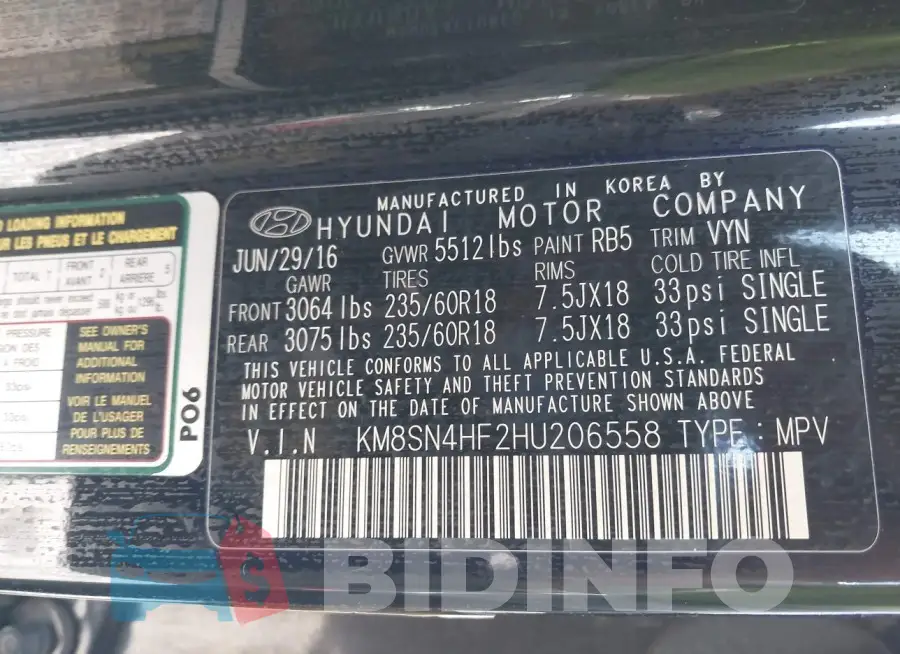 KM8SN4HF2HU206558 Photo# 9