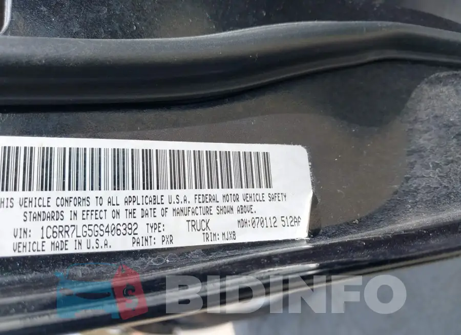 1C6RR7LG5GS406392 Photo# 9