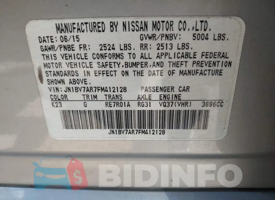 JN1BV7AR7FM412128 Photo# 9