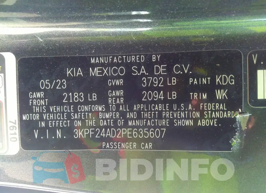3KPF24AD2PE635607 Photo# 9