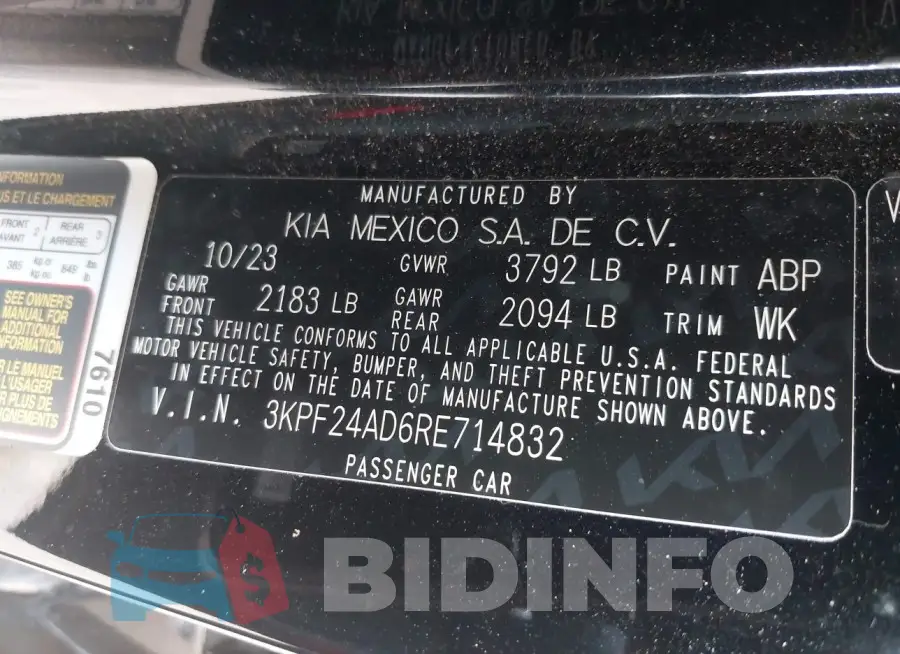 3KPF24AD6RE714832 Photo# 9