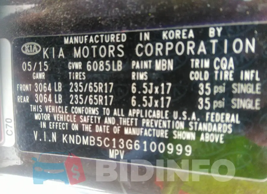 KNDMB5C13G6100999 Photo# 9