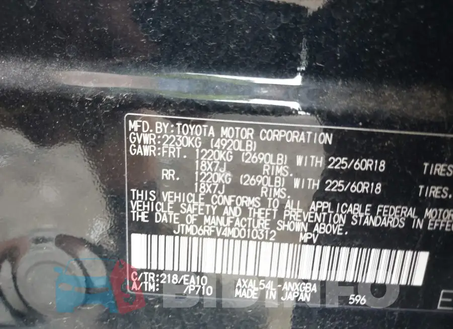 JTMD6RFV4MD010312 Photo# 9