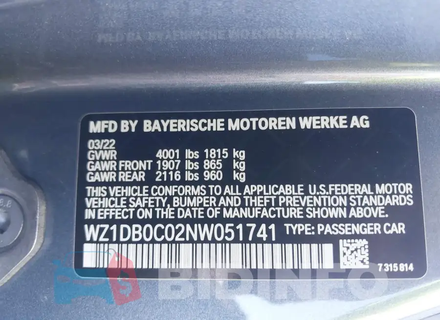 WZ1DB0C02NW051741 Photo# 9