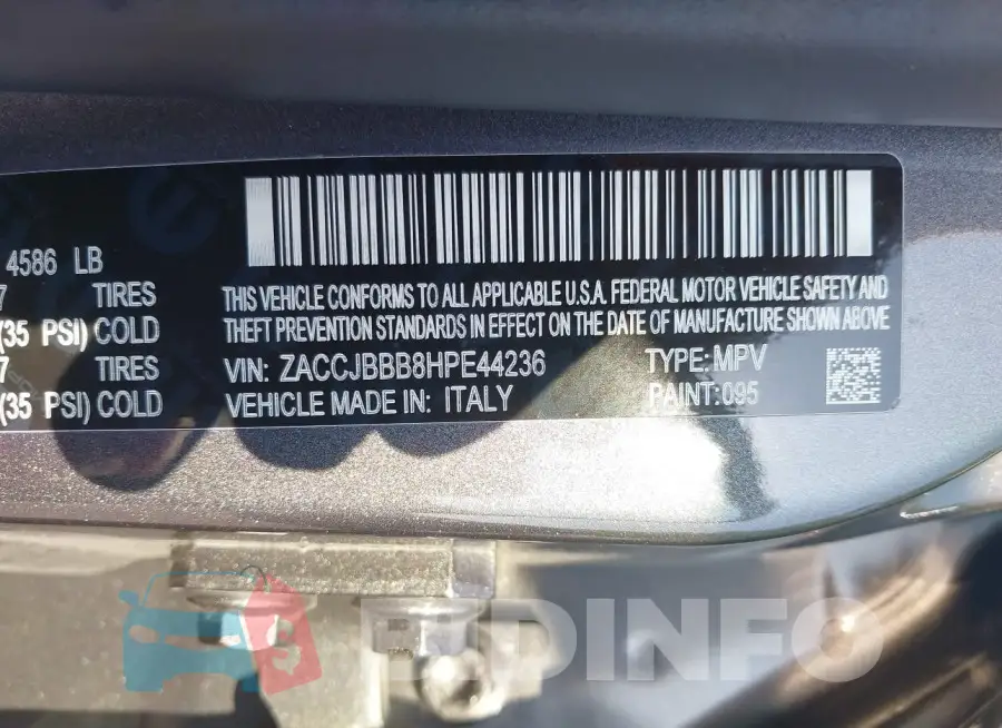 ZACCJBBB8HPE44236 Photo# 9