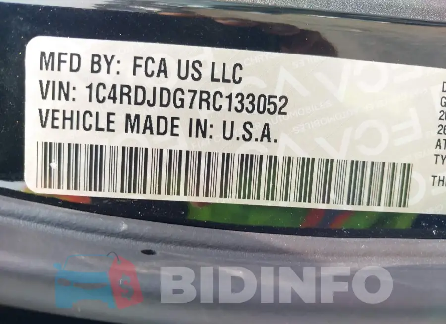 1C4RDJDG7RC133052 Photo# 9