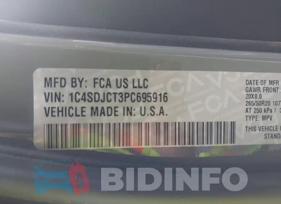 1C4SDJCT3PC695916 Photo# 9