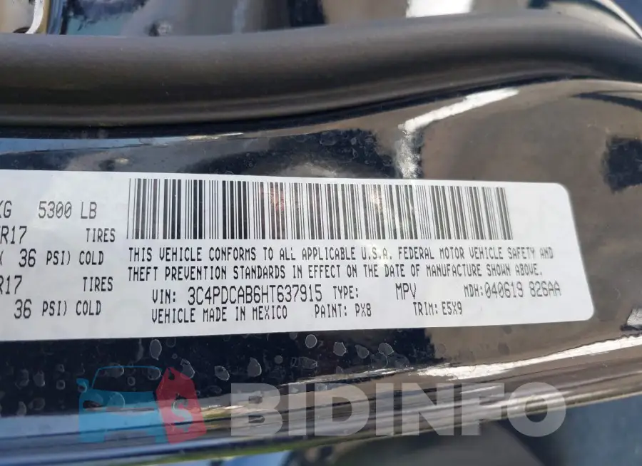 3C4PDCAB6HT637915 Photo# 9