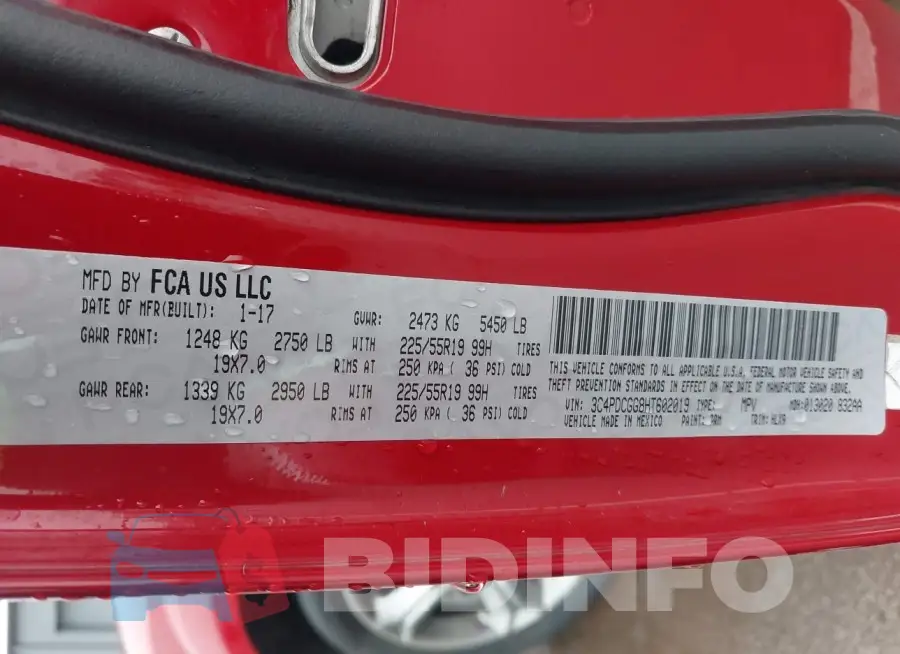 3C4PDCGG8HT602019 Photo# 9