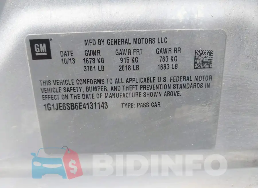 1G1JE6SB6E4131143 Photo# 9