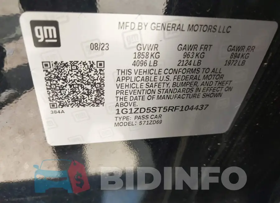 1G1ZD5ST5RF104437 Photo# 9
