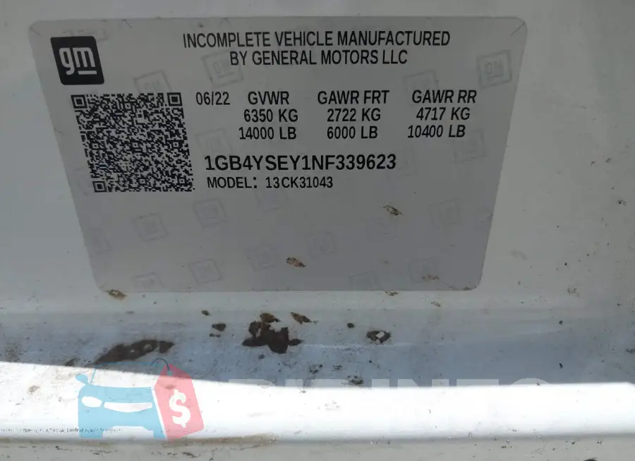 1GB4YSEY1NF339623 Photo# 8