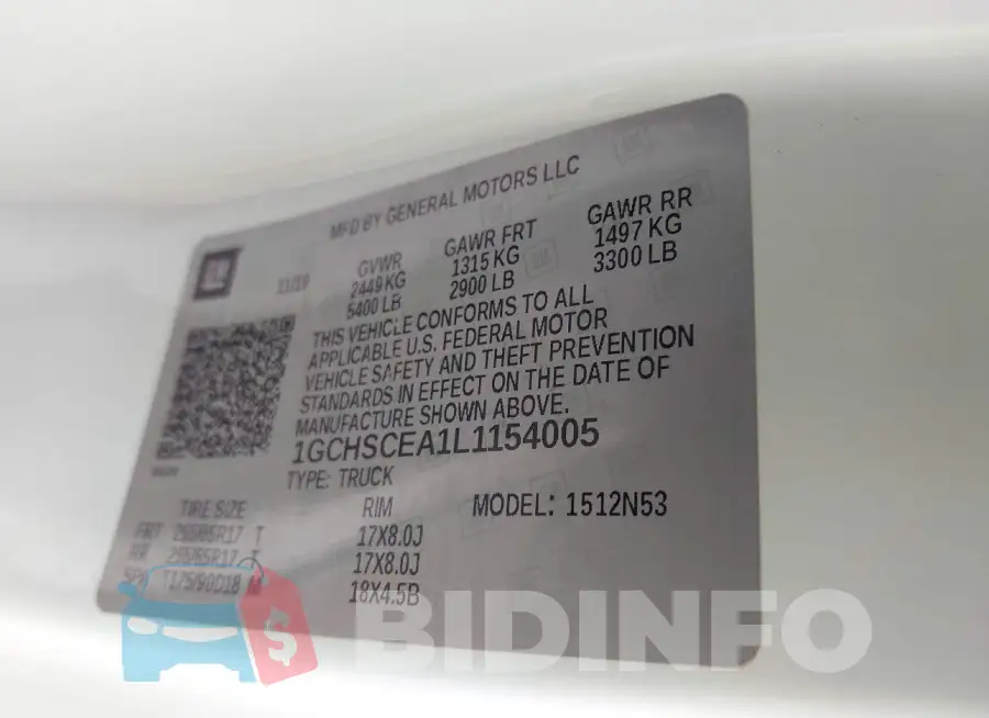 1GCHSCEA1L1154005 Photo# 9