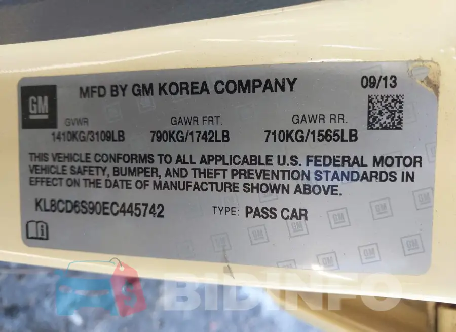 KL8CD6S90EC445742 Photo# 9