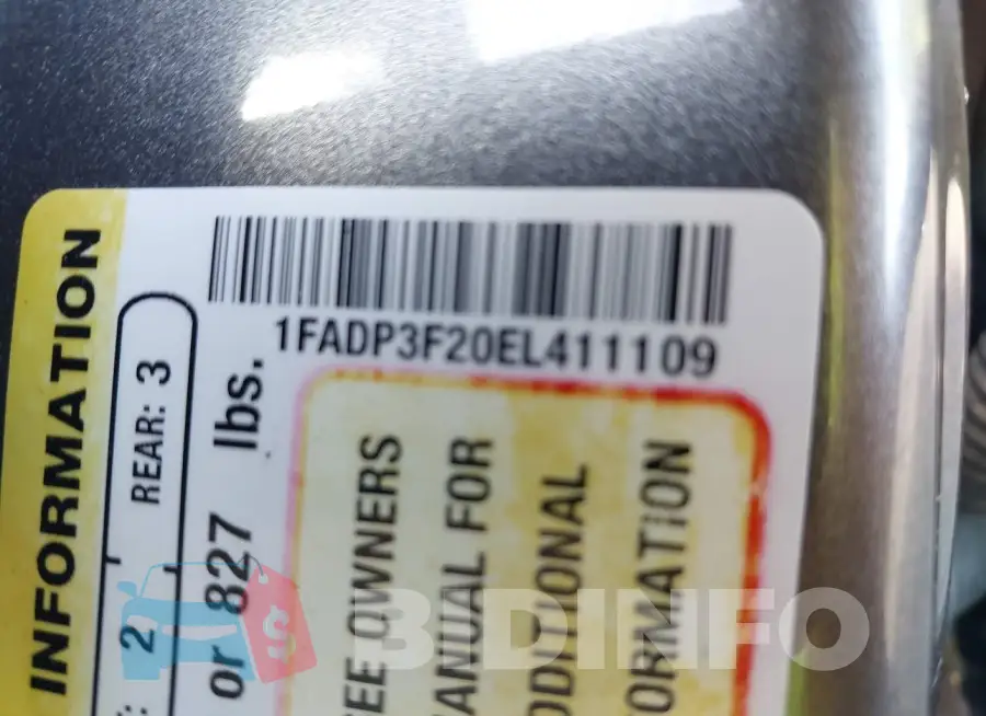 1FADP3F20EL411109 Photo# 12