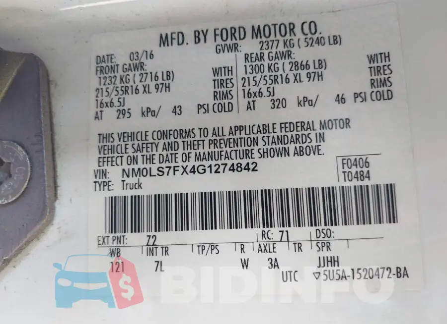 NM0LS7FX4G1274842 Photo# 9