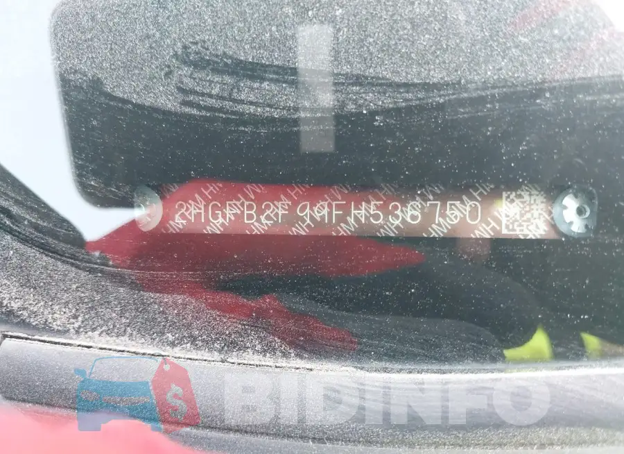 2HGFB2F99FH536750 Photo# 9