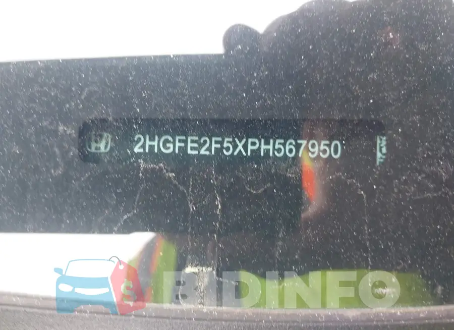 2HGFE2F5XPH567950 Photo# 9