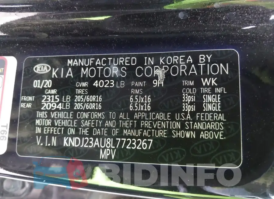 KNDJ23AU8L7723267 Photo# 9