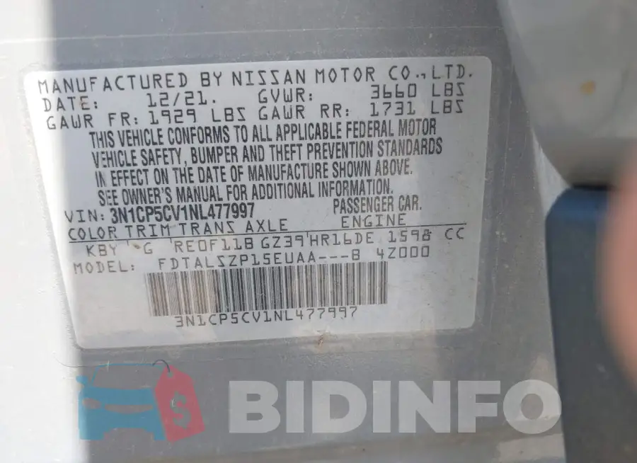 3N1CP5CV1NL477997 Photo# 9