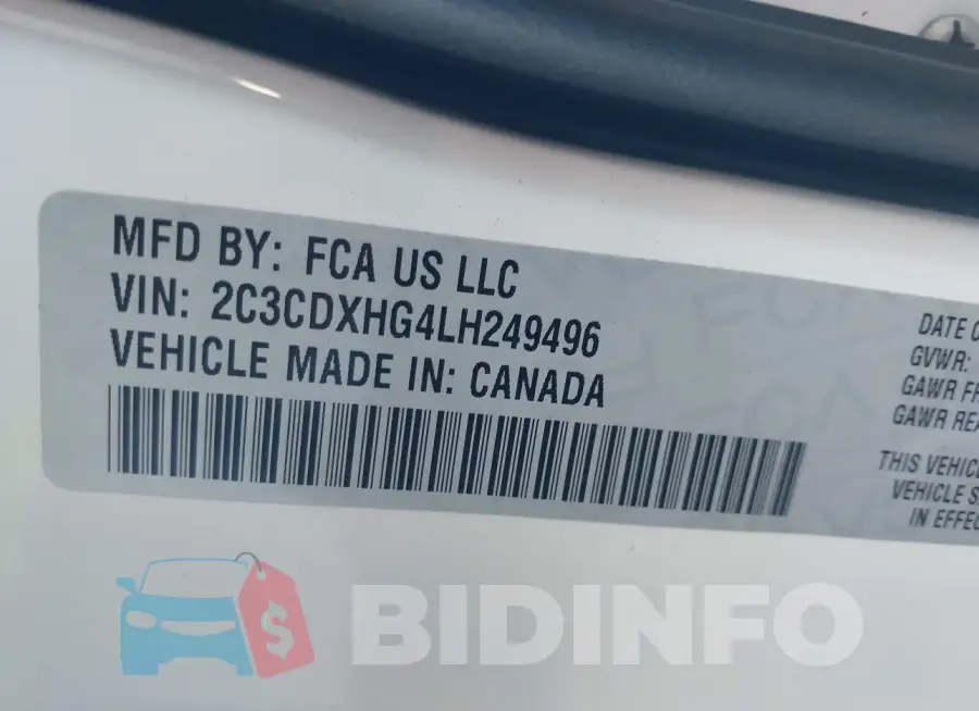 2C3CDXHG4LH249496 Photo# 9