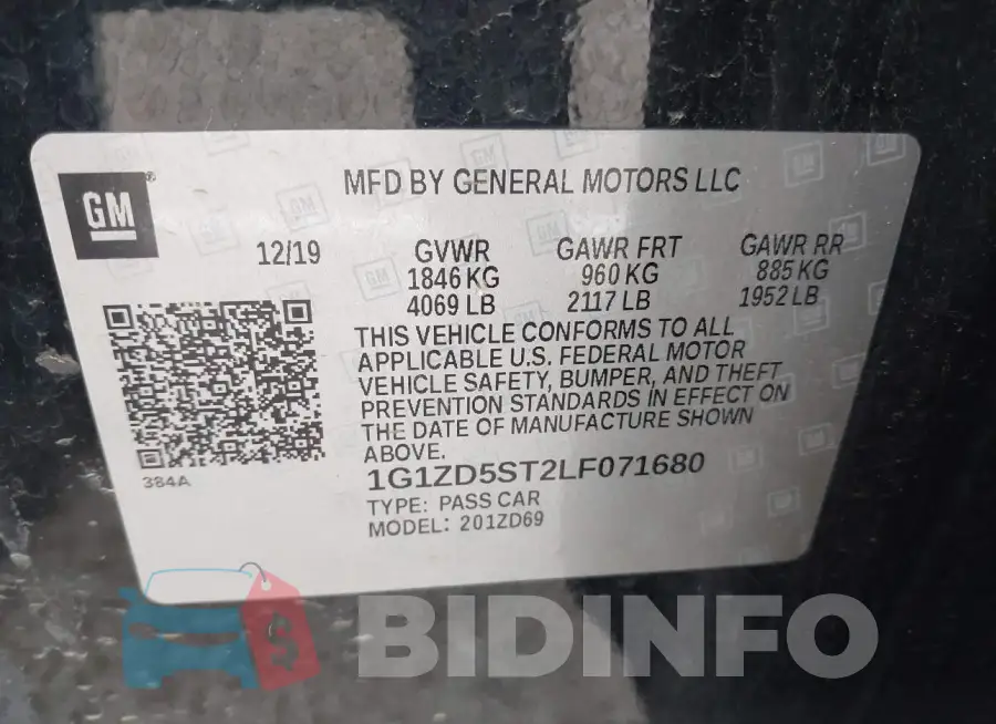 1G1ZD5ST2LF071680 Photo# 9