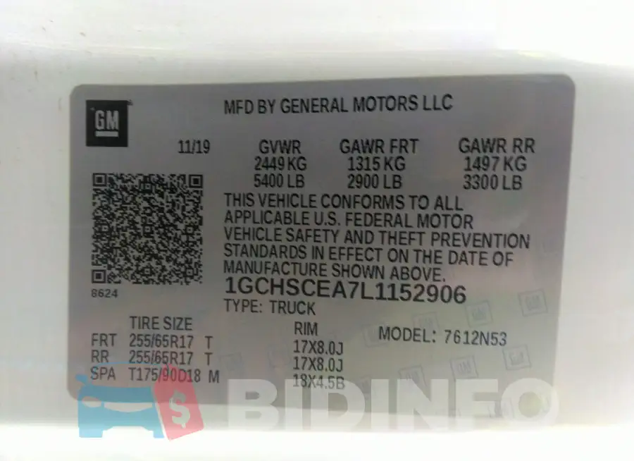 1GCHSCEA7L1152906 Photo# 9