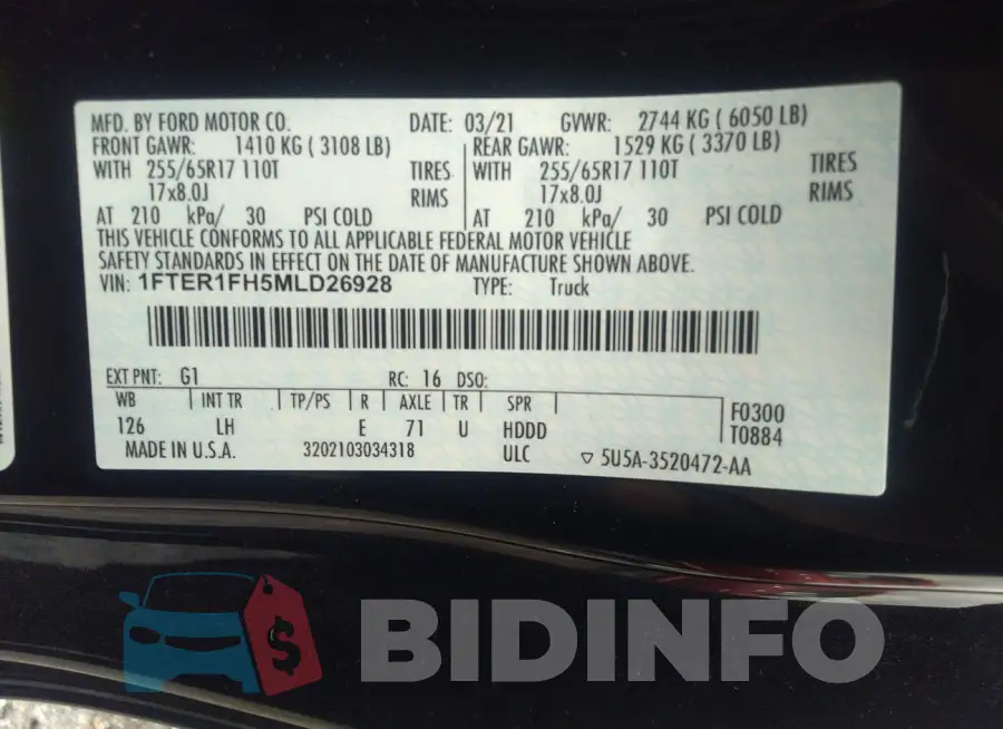 1FTER1FH5MLD26928 Photo# 9