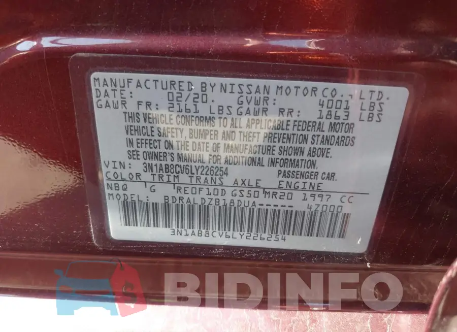 3N1AB8CV6LY226254 Photo# 9