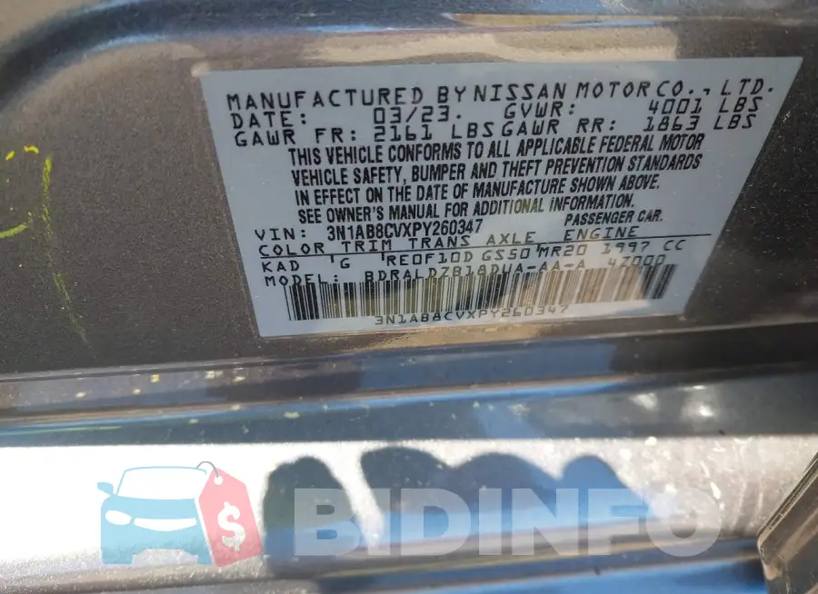 3N1AB8CVXPY260347 Photo# 9