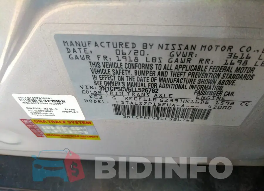 3N1CP5CV5LL526762 Photo# 9