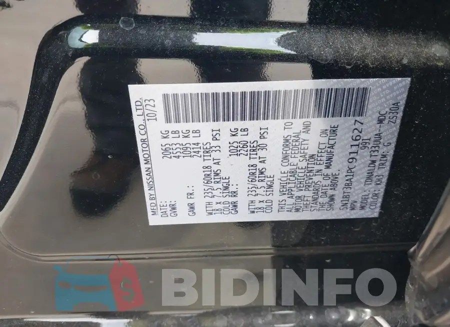 5N1BT3BA1PC911627 Photo# 9