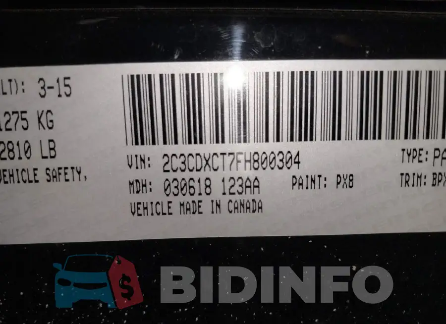 2C3CDXCT7FH800304 Photo# 9