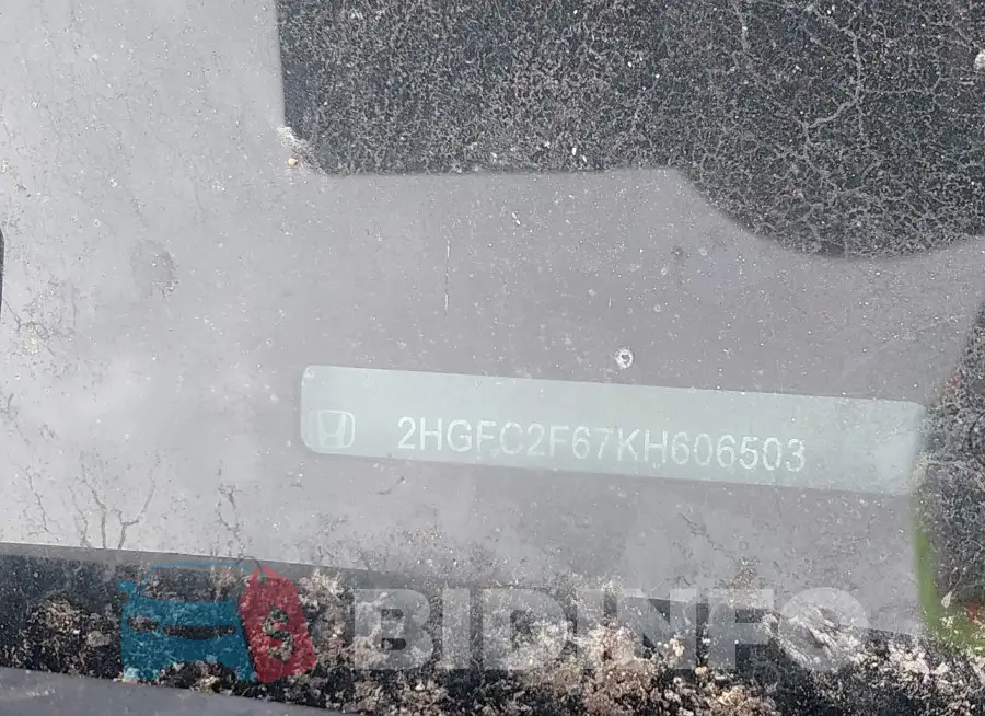2HGFC2F67KH606503 Photo# 9
