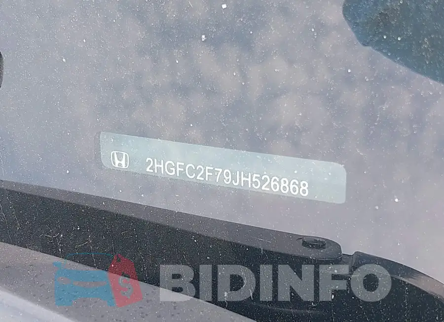 2HGFC2F79JH526868 Photo# 9