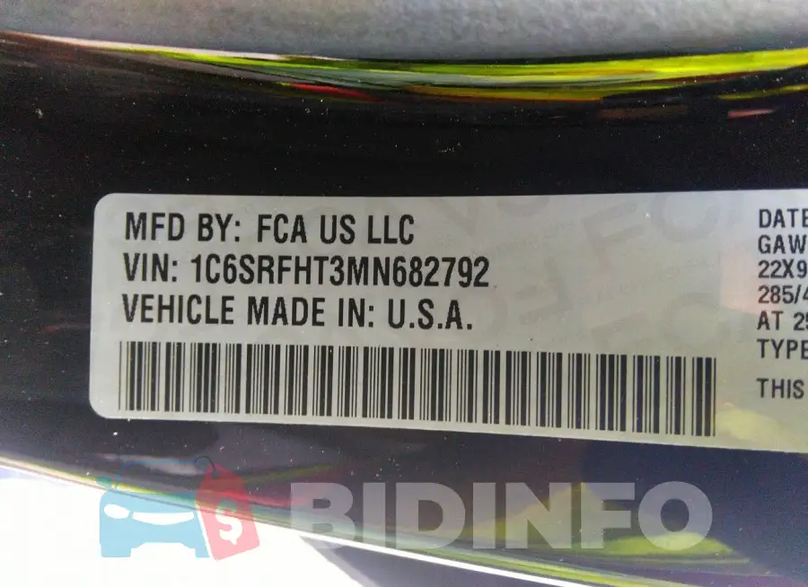 1C6SRFHT3MN682792 Photo# 9
