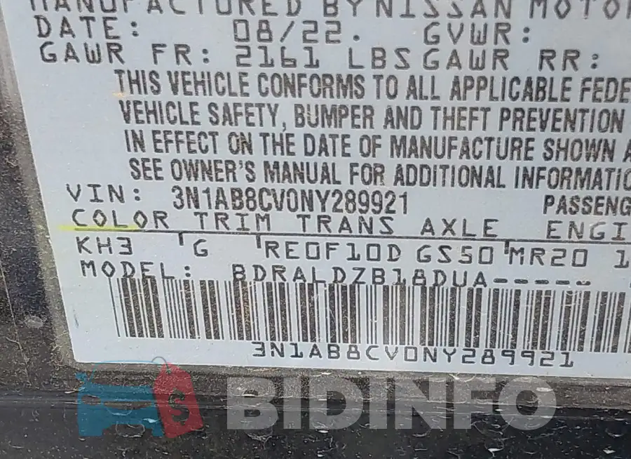 3N1AB8CV0NY289921 Photo# 9